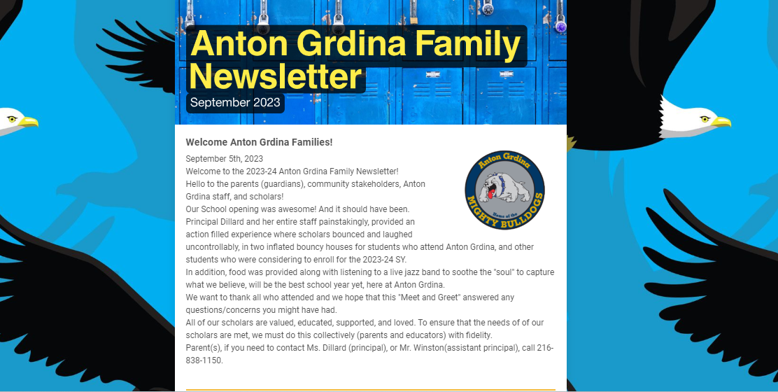 September Family Newsletter (Open Link)